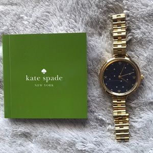 Kate Spade Gold Navy Star Watch